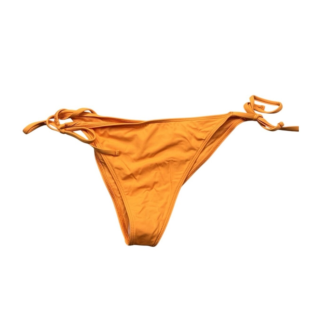 Full Tilt Tilly's Swim Orange Tie Side Skimpy Ruched Bikini Bottom XL 23878T New